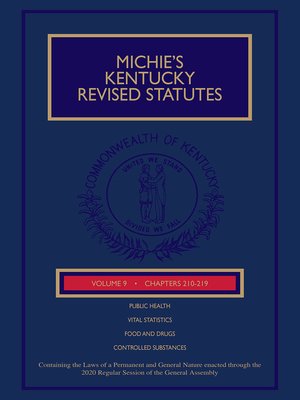 Michie's Kentucky Revised Statutes By Publisher's Editorial Staff ...